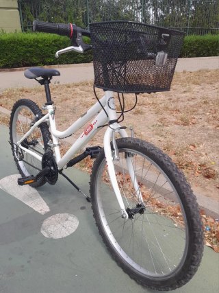 Bicicleta 24"  18vel. Cesta .