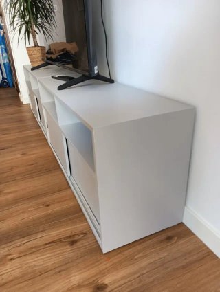 Mueble TV modular gris claro