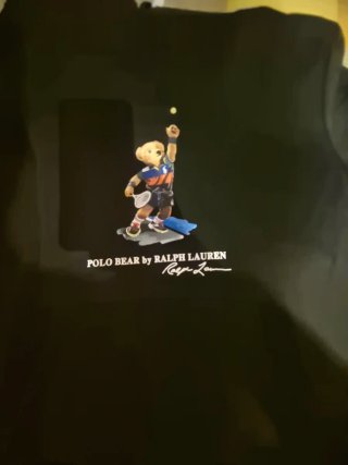 Sudadera Polo Ralph Lauren Oso Tenista Negra