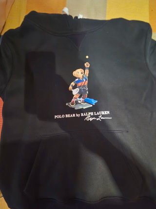 Sudadera Polo Ralph Lauren Oso Tenista Negra