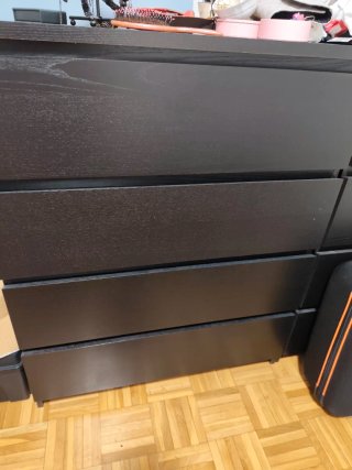 2 cómodas Malm IKEA negras 130 las dos o 65 unidad