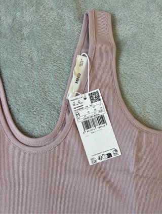 Conjunto 2 Tops Mango Branco e Rosa