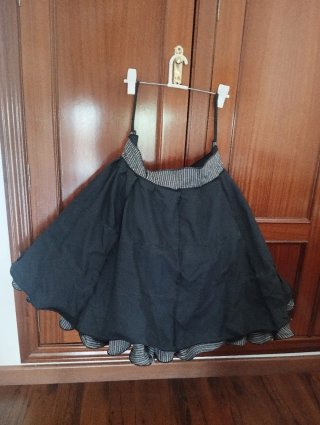 Falda flamenca/rociera mil rayas hecha a mano