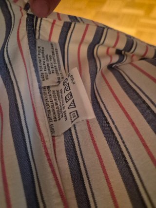 Camisa Ralph Lauren Rayas Azul Rojo Blanco