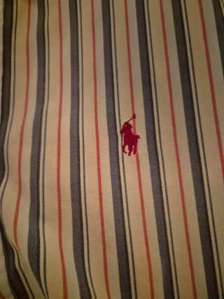 Camisa Ralph Lauren Rayas Azul Rojo Blanco