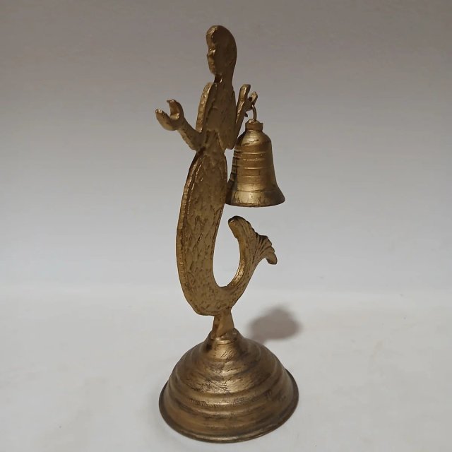 Campana Sirena Latón Macizo Escritorio