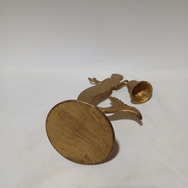 Campana Sirena Latón Macizo Escritorio