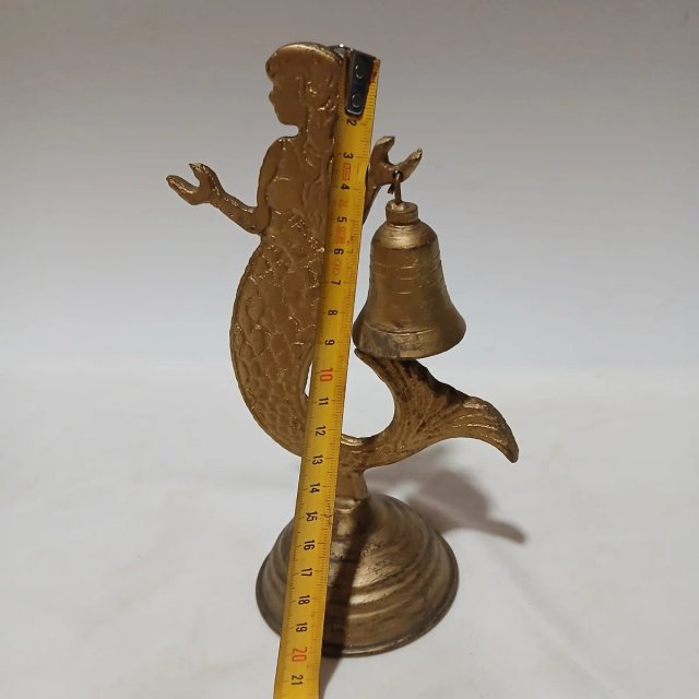Campana Sirena Latón Macizo Escritorio
