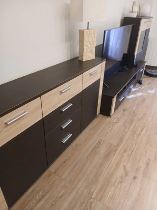 Mueble de comedor vitrina 65x200 metro alto