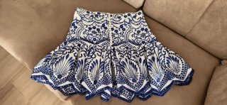 Falda corta bordada verano