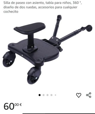 Silla de paseo con asiento, tabla para niños,