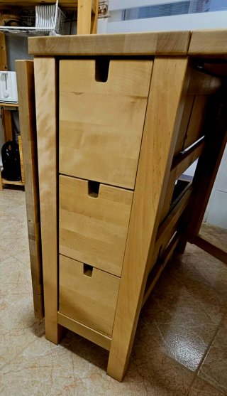 Mesa plegable Ikea Nordem abedul