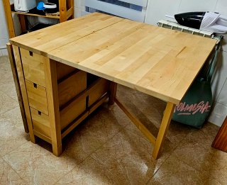 Mesa plegable Ikea Nordem abedul