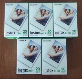 5 Paquetes Instax de  Mini 20 Fotos