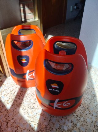 Envase K6 lleno camping o cocina