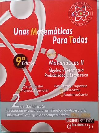 Libros de Apoyo para Matemáticas II