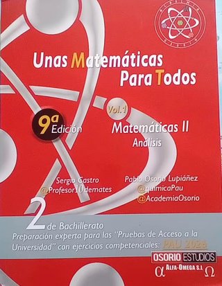 Libros de Apoyo para Matemáticas II