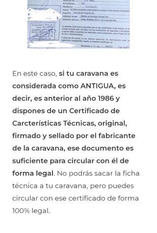 Caravana de -750kg.