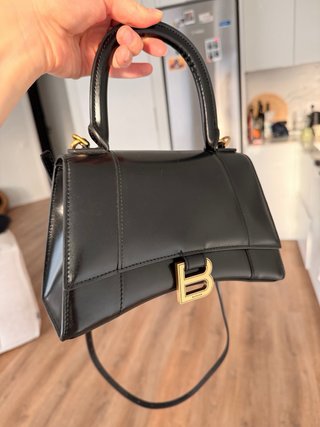 Borsa Balenciaga Hourglass Piccola Nero