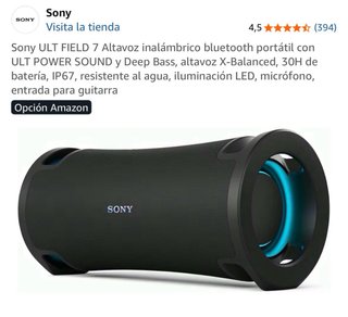 Altavoz Sony ULT FIELD 7 Negro. Ojo la bateria no