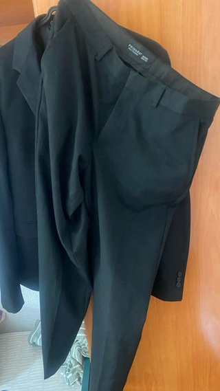 Traje negro hombre talla 48