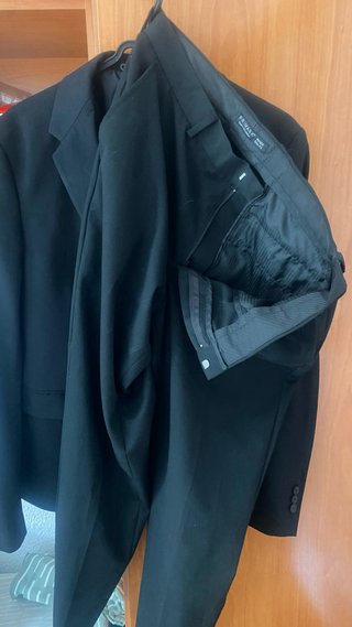 Traje negro hombre talla 48