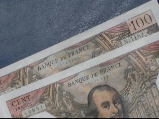 Francia, 2 x 100 Francos 1978. Correlativos.