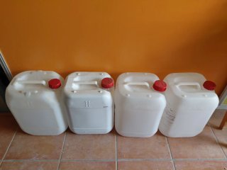 Garrafas 25L Plástico Blanca