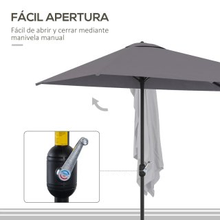 Sombrilla Rectangular Exterior 230x130cm