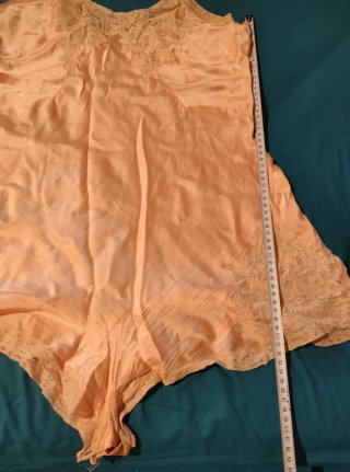 Camisón seda vintage encaje