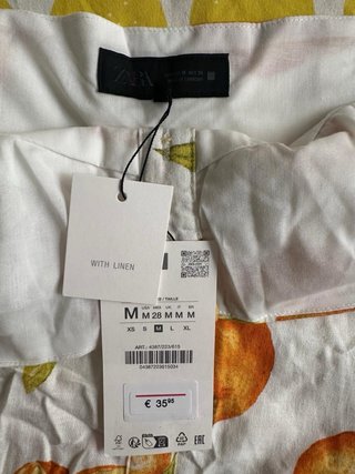 Vestido Zara Naranjas Talla M