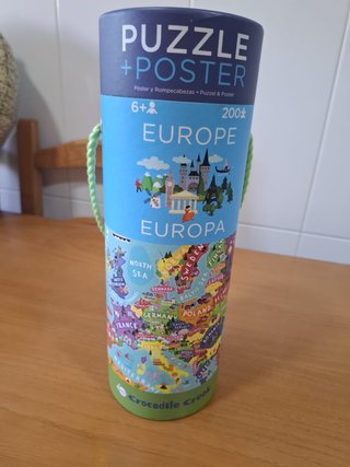 Puzzle 200 piezas Europa + Poster