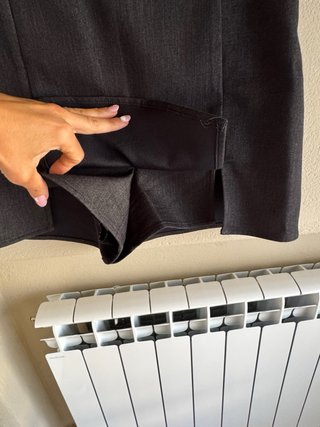 Falda pantalón gris Zara Talla S