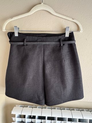 Falda pantalón gris Zara Talla S