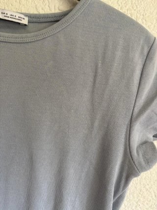 Camiseta Bershka básica azul
