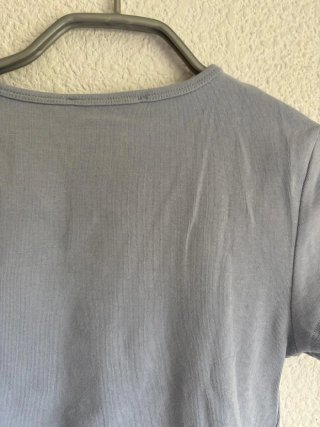 Camiseta Bershka básica azul