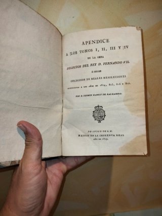 Decretos del Rey Fernando VII 1819