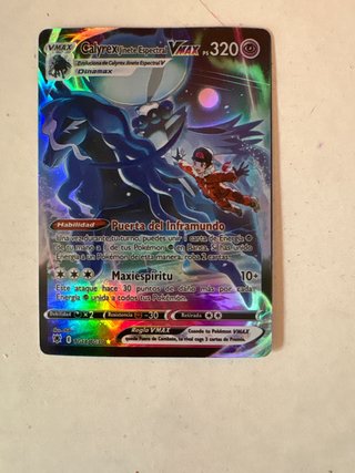 Calyrex Jinete Espectral VMAX Carta Pokémon