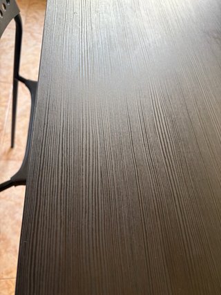 Mesa comedor negra Ikea como nueva
