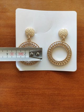 Pendientes dorados aro