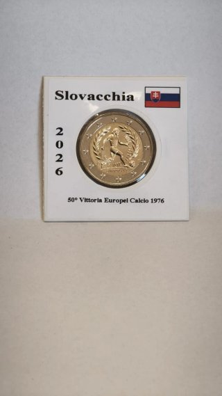 2€ Slovacchia 2026 Vittoria Europei 1976