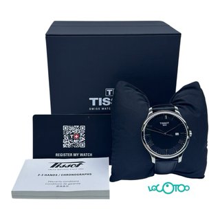 Tissot Tradition 1853 Reloj Negro y Plateado