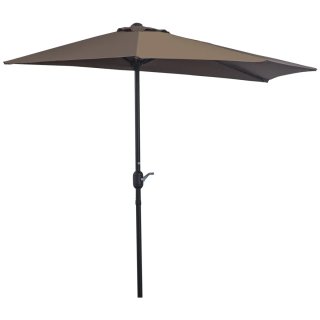Sombrilla Jardín Marrón 269x138x236 cm