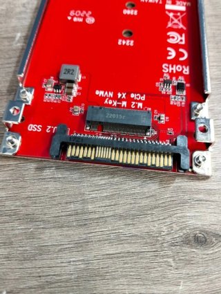 Tarjeta Adaptador PCI Express M.2 a U.2 para SSD