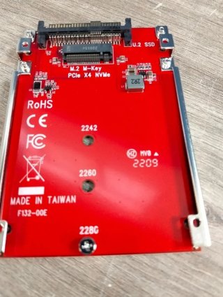 Tarjeta Adaptador PCI Express M.2 a U.2 para SSD