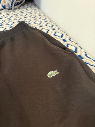 Conjunto chándal Lacoste marrón desteñido