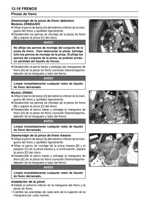 Manual de Taller Kawasaki Z800 2013