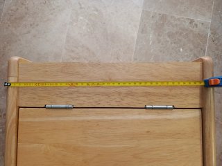 Caja de madera infantil con tapa tipo baúl