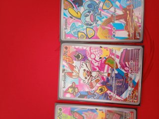 Carte Pokémon Grookey, Scorbunny, Sobble