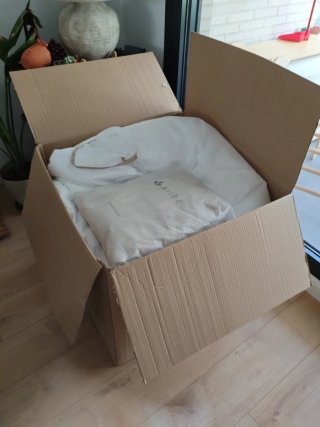 Sillón puff Aiire L Beige